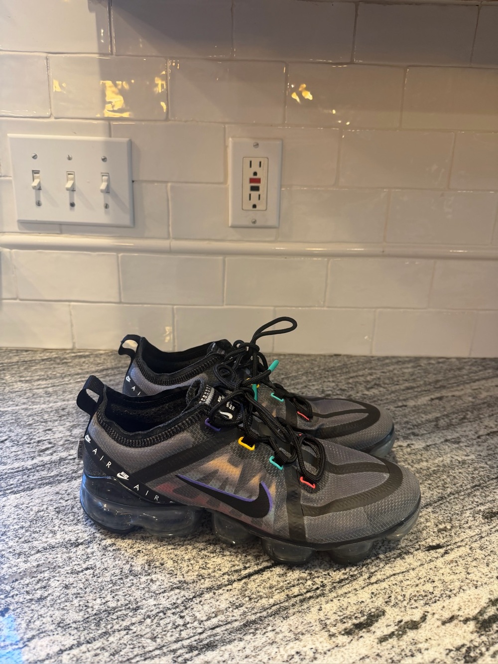Mens Nike Air VaporMax 2019 SE Black Multi Windbreaker CI1240-023 Size 8